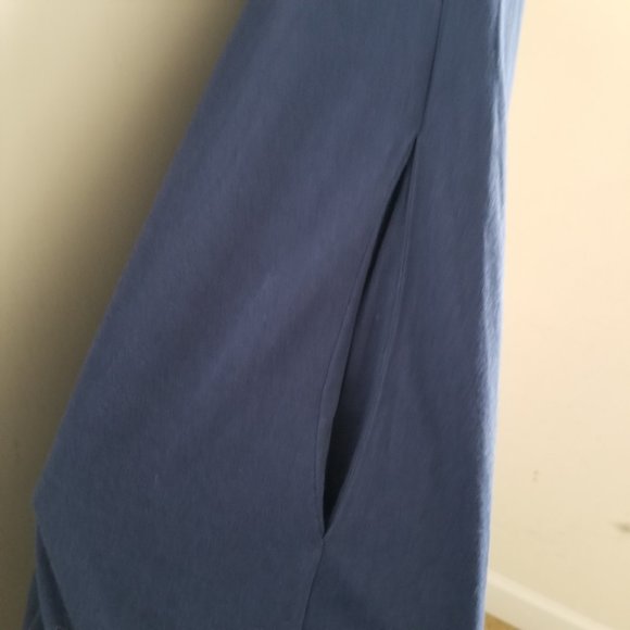 Soft Surroundings Santiago Maxi Flare Dress Navy Blue Summer Spring Pockets Sz S - Picture 7 of 9